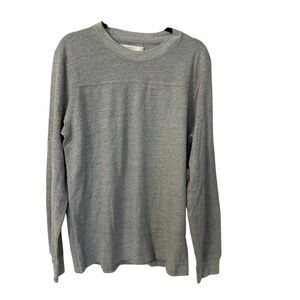 Ae77 Men’s Long Sleeve Gray Boxy Sueded Jersey T-Shirt Sz M NWT